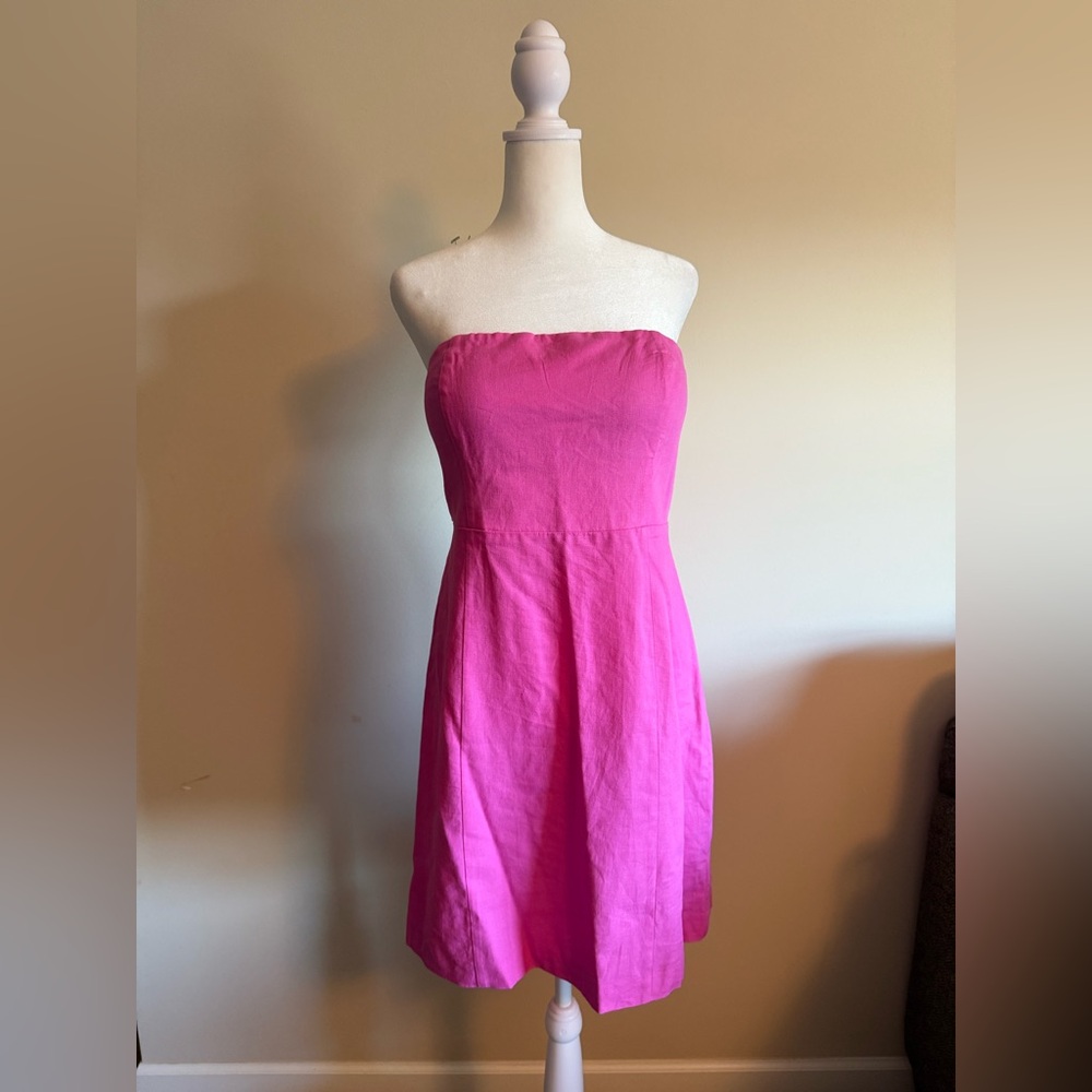 GAP Strapless Vibrant Pink Sundress